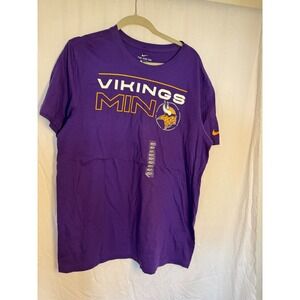 Nike Minnesota Vikings NFL Purple Standard Fit Men's T-Shirt Large